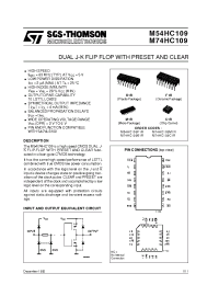 Datasheet M54HC109 manufacturer STMicroelectronics