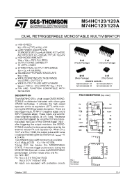 Datasheet M54HC123AF1R manufacturer STMicroelectronics