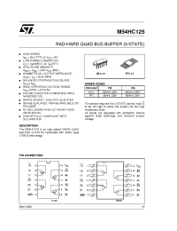 Datasheet M54HC126 manufacturer STMicroelectronics