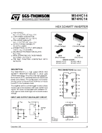 Datasheet M54HC14F1R manufacturer STMicroelectronics