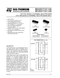 Datasheet M54HC157 manufacturer STMicroelectronics