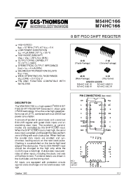 Datasheet M54HC166F1R manufacturer STMicroelectronics