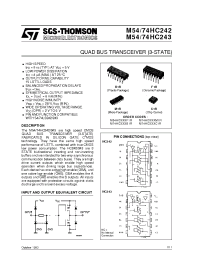 Datasheet M54HC242 manufacturer STMicroelectronics