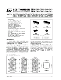 Datasheet M54HC245 manufacturer STMicroelectronics