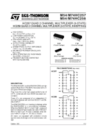 Datasheet M54HC257C1R manufacturer STMicroelectronics