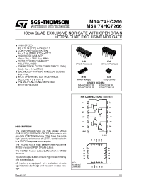 Datasheet M54HC266C1R manufacturer STMicroelectronics