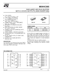 Datasheet M54HC365 manufacturer STMicroelectronics