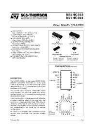 Datasheet M54HC393 manufacturer STMicroelectronics