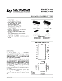 Datasheet M54HC4017F1R manufacturer STMicroelectronics