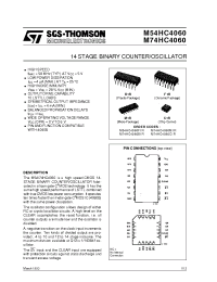 Datasheet M54HC4060 manufacturer STMicroelectronics