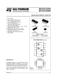 Datasheet M54HC4066 manufacturer STMicroelectronics