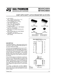 Datasheet M54HC4094 manufacturer STMicroelectronics