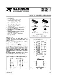 Datasheet M54HC42F1R manufacturer STMicroelectronics