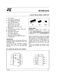 Datasheet M54HC4316 manufacturer STMicroelectronics