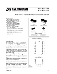Datasheet M54HC4511 manufacturer STMicroelectronics