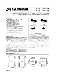 Datasheet M54HC564 manufacturer STMicroelectronics