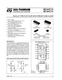 Datasheet M54HC74 manufacturer STMicroelectronics