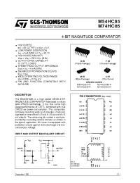 Datasheet M54HC85 manufacturer STMicroelectronics