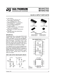 Datasheet M54HCT02F1R manufacturer STMicroelectronics