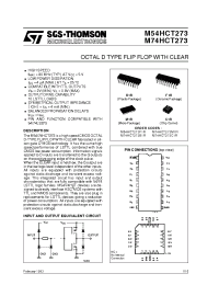Datasheet M54HCT273F1R manufacturer STMicroelectronics