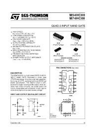 Datasheet M74HC00 manufacturer STMicroelectronics