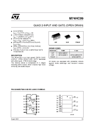 Datasheet M74HC09RM13TR manufacturer STMicroelectronics