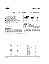 Datasheet M74HC109RM13TR manufacturer STMicroelectronics