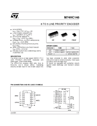 Datasheet M74HC148RM13TR manufacturer STMicroelectronics