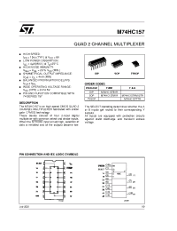 Datasheet M74HC157RM13TR manufacturer STMicroelectronics