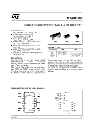 Datasheet M74HC160RM13TR manufacturer STMicroelectronics