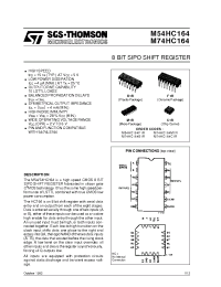 Datasheet M74HC164 manufacturer STMicroelectronics