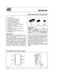 Datasheet M74HC165 manufacturer STMicroelectronics