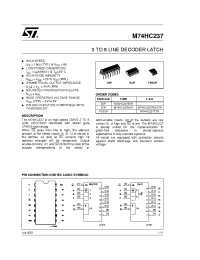 Datasheet M74HC237RM13TR manufacturer STMicroelectronics