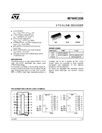 Datasheet M74HC238RM13TR manufacturer STMicroelectronics