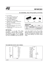 Datasheet M74HC251RM13TR manufacturer STMicroelectronics