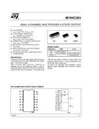 Datasheet M74HC253RM13TR manufacturer STMicroelectronics