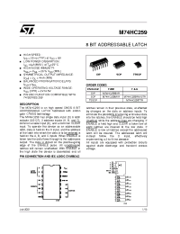 Datasheet M74HC259RM13TR manufacturer STMicroelectronics