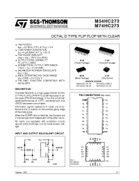 Datasheet M74HC273M1R manufacturer STMicroelectronics