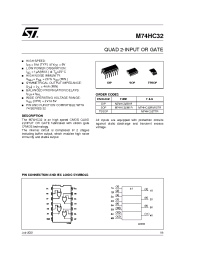 Datasheet M74HC32B1 manufacturer STMicroelectronics