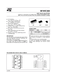 Datasheet M74HC365RM13TR manufacturer STMicroelectronics