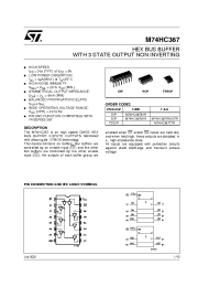 Datasheet M74HC367RM13TR manufacturer STMicroelectronics