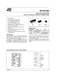 Datasheet M74HC368RM13TR manufacturer STMicroelectronics