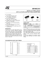 Datasheet M74HC373TTR manufacturer STMicroelectronics