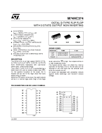Datasheet M74HC374TTR manufacturer STMicroelectronics
