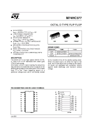 Datasheet M74HC377RM13TR manufacturer STMicroelectronics