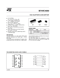 Datasheet M74HC4050RM13TR manufacturer STMicroelectronics
