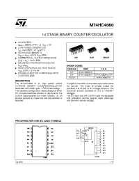 Datasheet M74HC4060RM13TR manufacturer STMicroelectronics