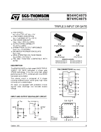Datasheet M74HC4075B1R manufacturer STMicroelectronics