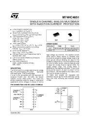 Datasheet M74HC4851 manufacturer STMicroelectronics