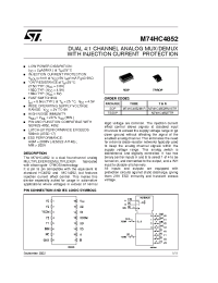 Datasheet M74HC4852 manufacturer STMicroelectronics